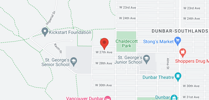 map of 4049 W 27TH AVENUE